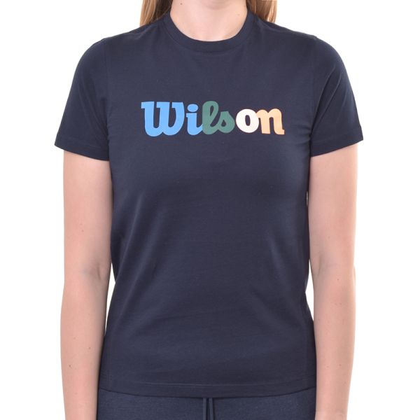 Marškinėliai moterims Wilson Heritage T-Shirt - classic navy