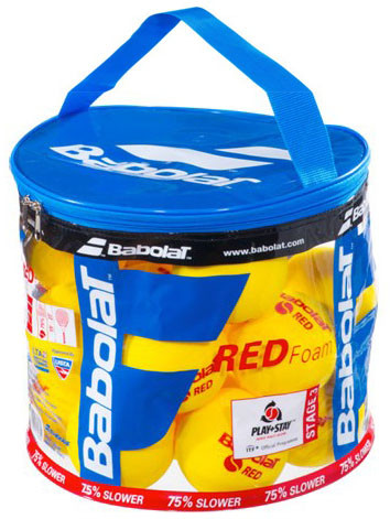 Junioren-Tennisbälle Babolat Red Foam Bag 24B