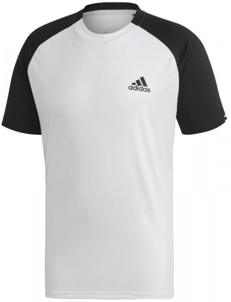  Adidas Club Color-Block Tee - white/black/black