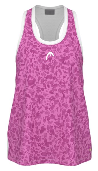 Dívčí trička Head Girls Vision Agility Tank Top - print vision/vivid pink