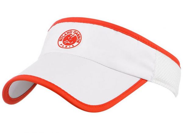 Șapcă cozoroc tenis Roland Garros Performance Tennis Visor - white/clay