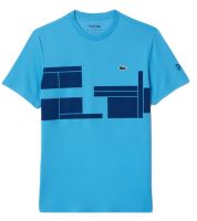 T-shirt pour hommes Lacoste Tennis x Novak Djokovic - Bleu