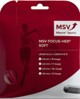 Tenisa stīgas MSV Focus Hex Soft (12 m) - red