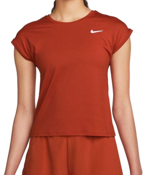  Nike Court Dri-Fit Victory Top Short Sleeve - cinnabar/white