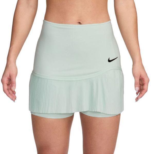 Damska spódniczka tenisowa Nike Dri-Fit Advantage Pleated Skirt - barely green/barely green/black