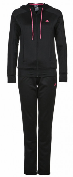  Adidas New Young Knit Tracksuit - black/super pink