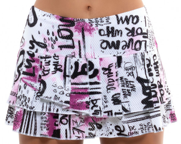 Дамска пола Lucky in Love City Graffiti Tier Skirt Women - passion pink