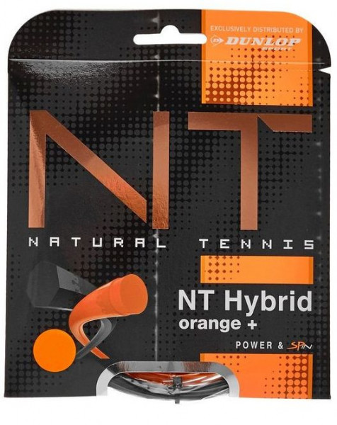 Tennis-Saiten Dunlop NT Hybrid Orange + (2x6 m)