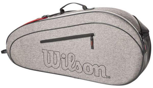 Tennise kotid Wilson Team 3 PK Racket Bag - heather grey