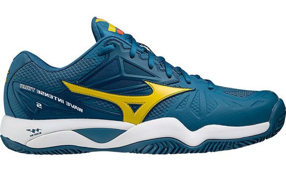 Męskie buty tenisowe Mizuno Wave Intense Tour 5 CC - moroccan blue/high visibility yellow/white