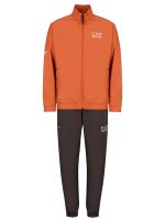 Tenisa treniņtērps vīriešiem EA7 Man Woven Tracksuit - orange/grey