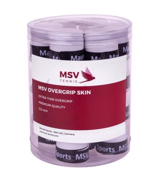 Viršutinės koto apvijos MSV Skin Overgrip (24 vnt.) - white