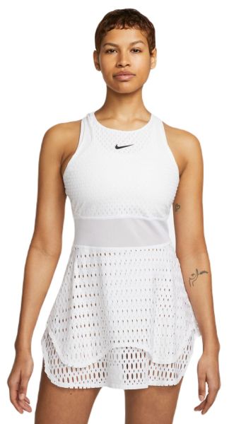 Robes de tennis pour femmes Nike Court Dri-Fit Slam Tennis Dress - white/black