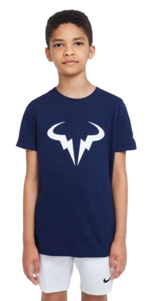Koszulka chłopięca Nike Court Dri-Fit Tee Rafa B - obsidian