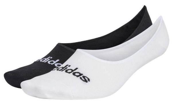 Ponožky Adidas Thin Linear Ballerina Socks 2P - white/black