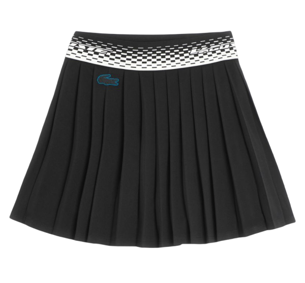 Falda de tenis para mujer Lacoste Tennis Pleated Skirts with Built-in Shorts - black