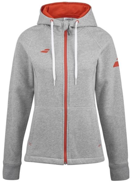 Damska bluza tenisowa Babolat Exercise Hood Women - Szary