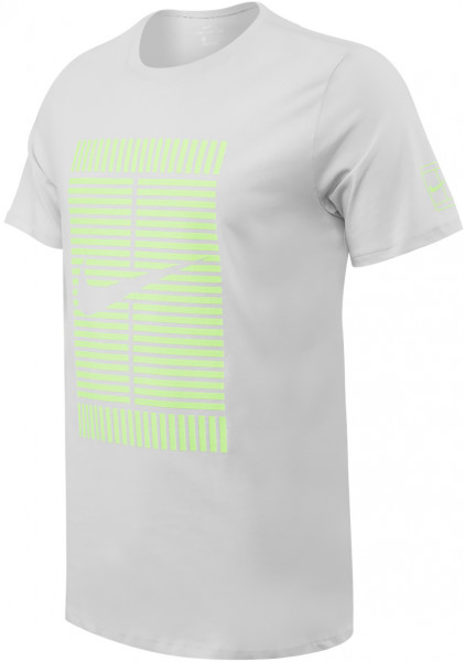  Nike Court OZ Tee - vast grey/volt glow