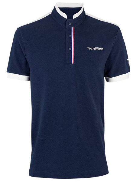 Herren Tennispoloshirt Tecnifibre Polo Training Tee - navy