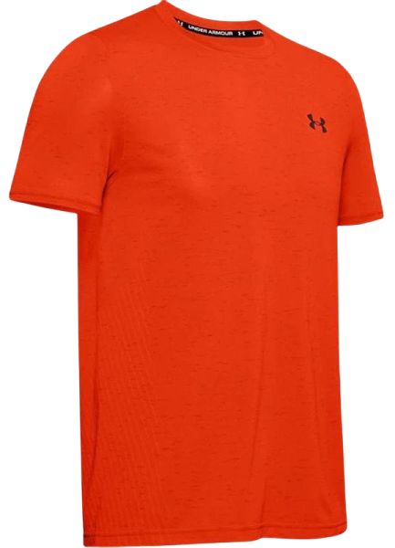 Herren Tennis-T-Shirt Under Armour Seamless SS - ultra orange