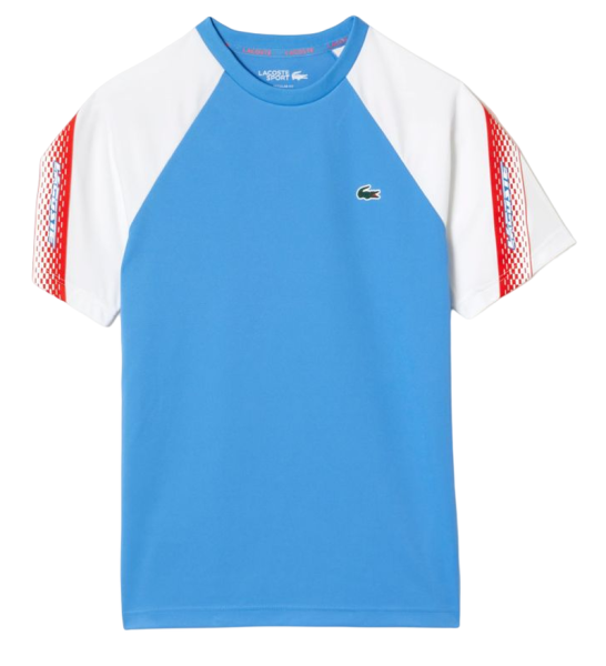  Lacoste SPORT Regular Fit Logo Stripe T-shirt - blue