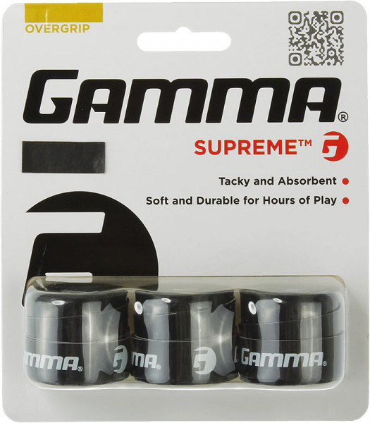 Viršutinės koto apvijos Gamma Supreme black 3P