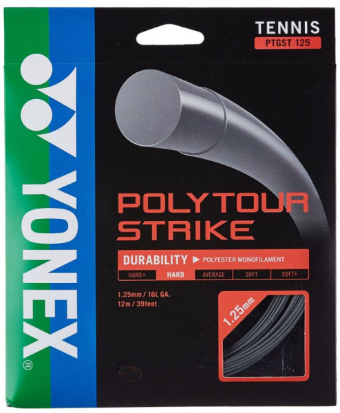 Corda da tennis Yonex Poly Tour Strike (12 m) - gray