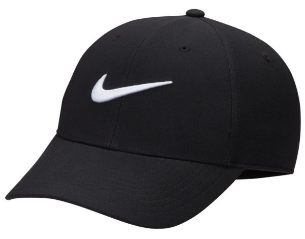 Gorra de tenis  Nike Dri-Fit Club Structured Swoosh Cap - black/white