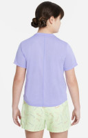 Marškinėliai mergaitėms Nike Dri-Fit One SS Top GX G - purple pulse/lime ice Marškinėliai mergaitėms Nike Dri-Fit One SS Top GX G - purple pulse/lime ice