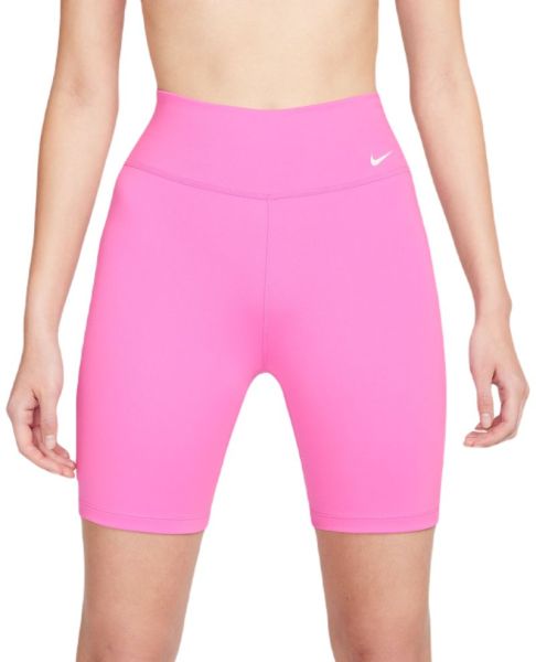 Teniso šortai moterims Nike One Mid-Rise Short 7in - playful pink/white