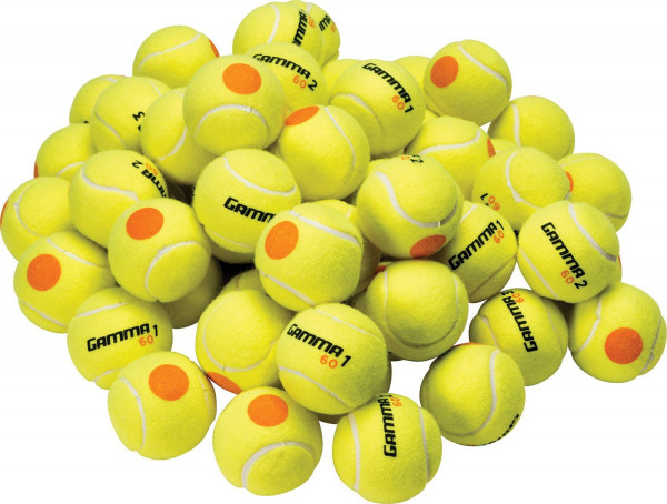Junioren-Tennisbälle Gamma 60' Orange Bag 60B