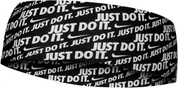 Fejpánt  Nike Dri-Fit Fury Headband 3.0 Printed - black/white