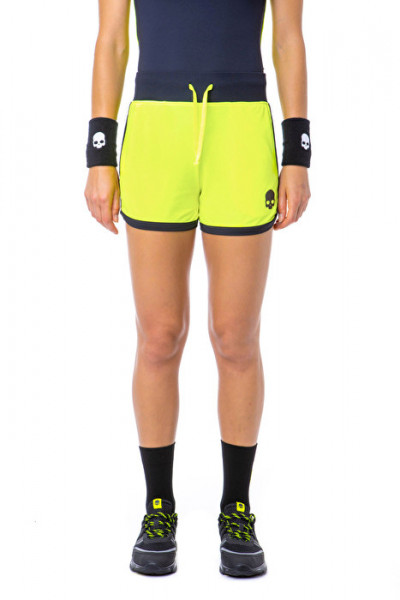 Damskie spodenki tenisowe Hydrogen Tech Shorts Woman - fluo yellow