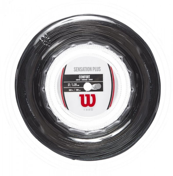 Naciąg tenisowy Wilson Sensation Plus (200 m) - black