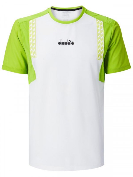 Herren Tennis-T-Shirt Diadora SS T-Shirt Clay - optical white