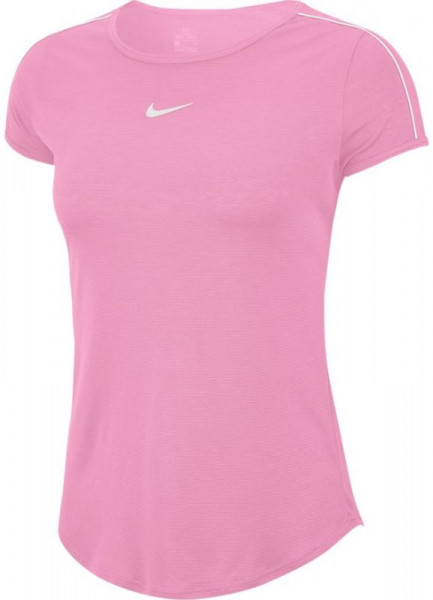  Nike Court Dry Top - pink rise/white/white/white