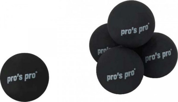 Balles de squash Pro's Pro Squashbälle 1 gelber Punkt 1P