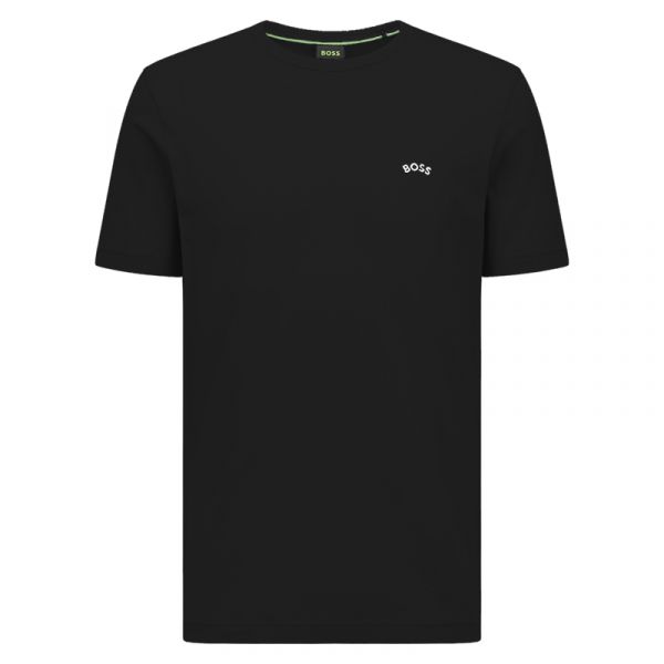 Herren Tennis-T-Shirt BOSS Tee Curved - black