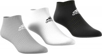 Čarape za tenis Adidas Cushion Low 3PP - Mgreyh/White/Black
