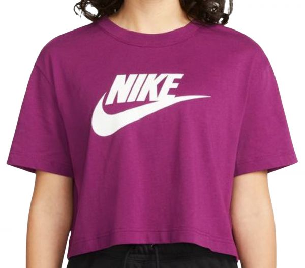 Γυναικεία Μπλουζάκι Nike Sportswear Essential Crop Icon W - sangira/white