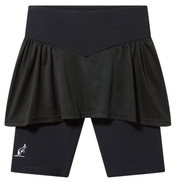 Damen Tennisrock Australian Tennis Compressive Cut - Schwarz