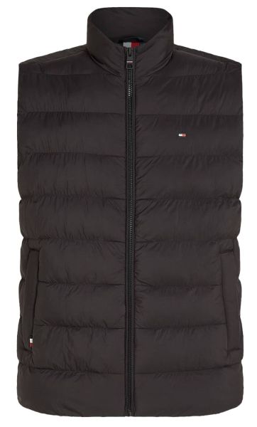 Gilet de tennis pour hommes Tommy Hilfiger Mid Weight - Noir