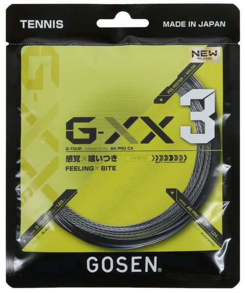 Tenisa stīgas Gosen G-XX 3 (12.2 m) - black