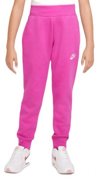 Pantaloni per ragazze Nike Sportswear Fleece Pant LBR - active fuchsia/white
