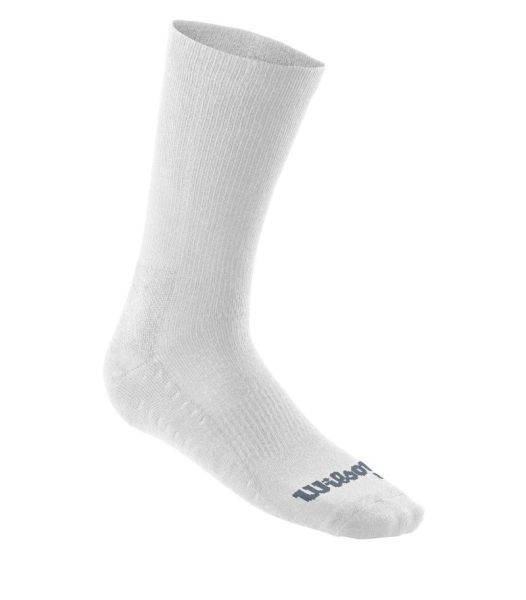 Tennisesokid  Wilson Rush Pro Crew Sock 1P - white/flint