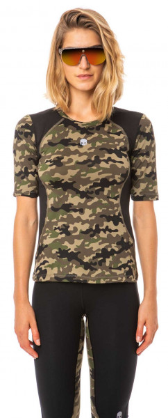 Damski T-shirt Hydrogen Printed Second Skin Tee Woman - camouflage