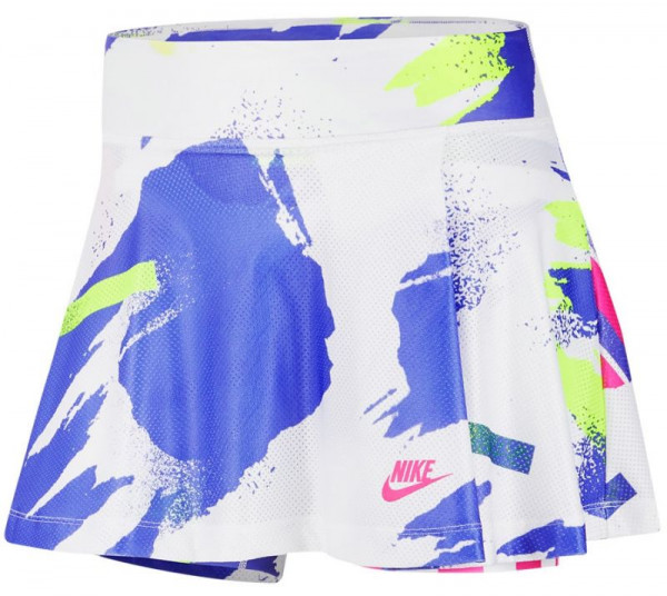  Nike Court Women Slam Skirt New York - white/sapphire/hot lime/pink foil