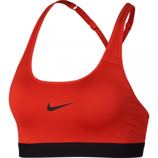 Nike Classic Strappy Bra - habanero red/black/black