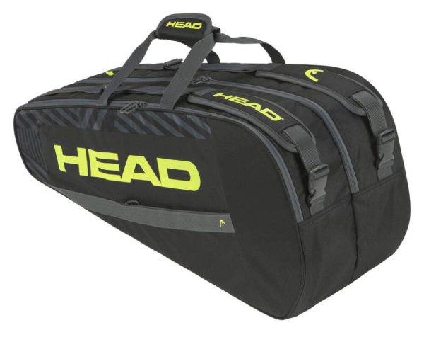 Geantă tenis Head Base Racquet Bag M - black/neon yellow