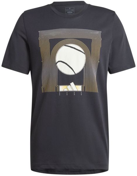 Herren Tennis-T-Shirt Adidas Graphic Tennis T-Shirt - black